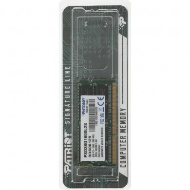 PSD38G1600L2S Patriot Memória 8GB DDR3L 1600Mhz SODIMM 1.35V