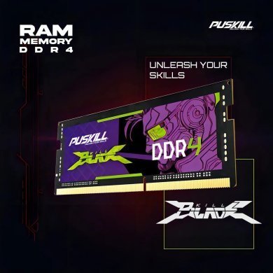 PSK-D4D22M3200BL-16G Puskill memória 16GB DDR4 3200MHz Killblade para notebook