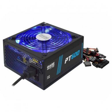 PT600 K-MEX Fonte ATX 600w PFC Ativo 20+4 Pinos