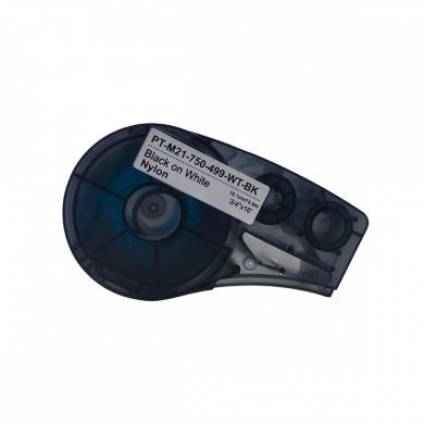 PT-M21-750-499-WT-BK FITA compatível BRADY 19.1mm 4.9M PRETO/BRANCO