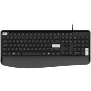 Pcyes teclado Extra apoio de pulso integrado com fio USB preto com cabo de 2m