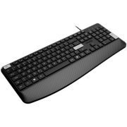 Pcyes teclado Extra apoio de pulso integrado com fio USB preto, cabo 2m