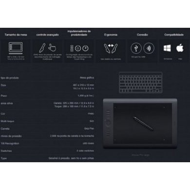 PTH851 Mesa Digitalizadora Wacom Intuos