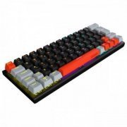 PCYES Teclado Mecânico KUROMORI 60% Switch Blue Led Rainbow Keycaps Tri-color Doubleshot