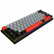 PCYES Teclado Mecânico KUROMORI 60% Switch Red Led Rainbow Keycaps Tri-color Doubleshot