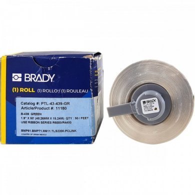 PTL-43-439-GR Brady rolo de etiqueta ribbon R4400 R6000 verde