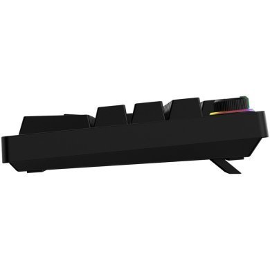 PTZKBVRD Pcyes teclado mecânico 100% Zecky Led Rainbow Switch Red