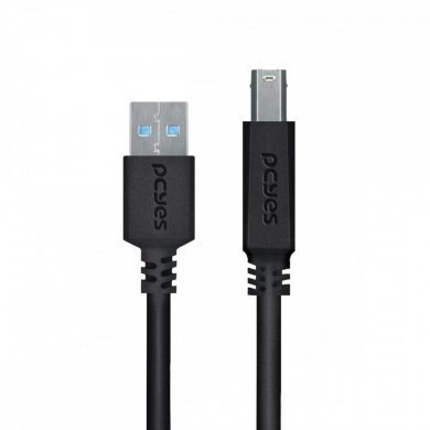 PUABM3-3 PCYES cabo USB 3.0 para USB B 3.0 3m preto