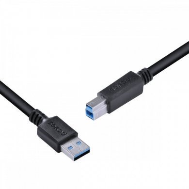 PUABM3-3 PCYES cabo USB 3.0 para USB B 3.0 3m preto