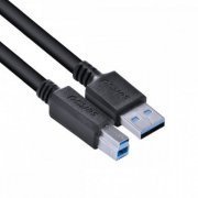 PCYES cabo USB 3.0 para USB B 3.0 3m preto para HD ex
