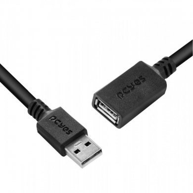 PCYes cabo extensor USB-A 2.0 macho x femea 1M