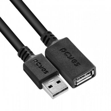 PUAMF2-1 PCYes cabo extensor USB-A 2.0 macho x femea 1M