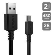 Pcyes cabo de carregamento e dados USB A para Mini USB 2m compatível com câmeras, celulares e GPS