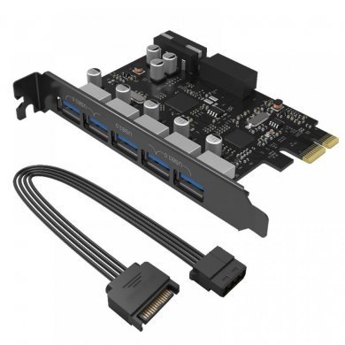 PVU3-502I Orico placa USB 3.0 5 portas externas