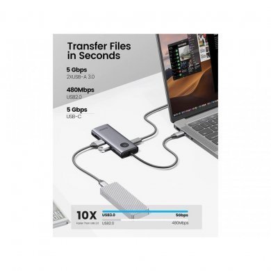 PW11-8PC-GY ORICO DOCKING STATION TYPE-C 8 in 1