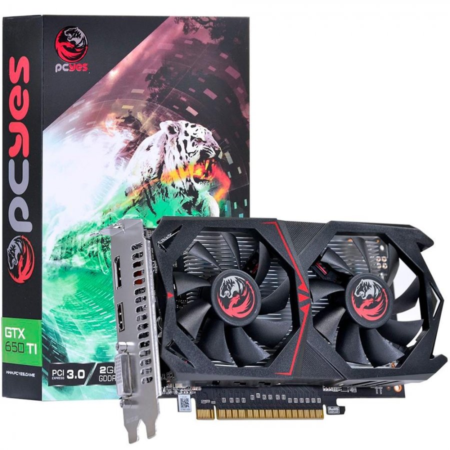 PW650TI12802D5DF PCYes Placa de Vídeo GeForce GTX 650 Ti 2GB