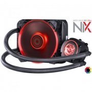 PCYes Water Cooler NIX 120mm LED RGB para processadores Intel e AMD 74.5CFM Tubo 315mm sleeved