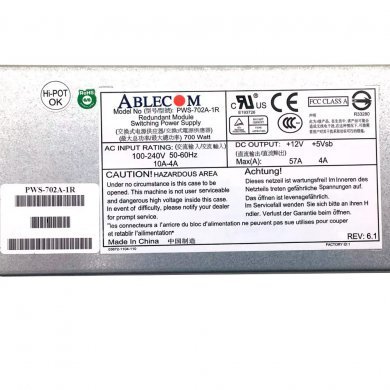 PWS-702A-1R SUPERMICRO Fonte Redundante 700W 1U 12V