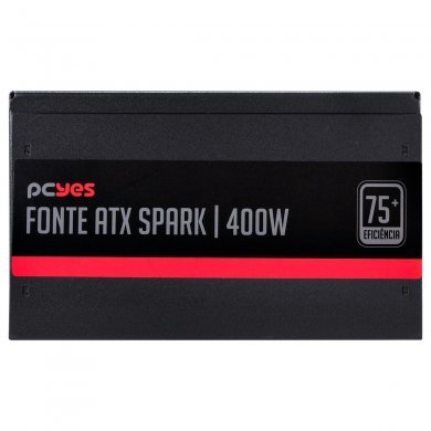 PXSP400WPT PCYes Fonte ATX 400W Spark PFC Ativo Bivolt