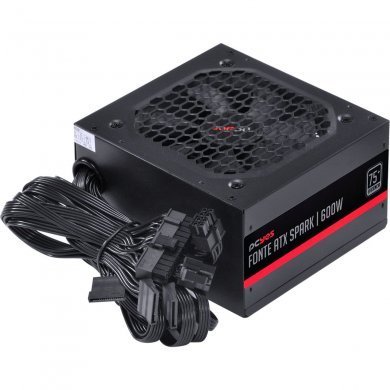 PXSP600WPT PCYes Fonte ATX 600W Spark PFC Ativo Bivolt