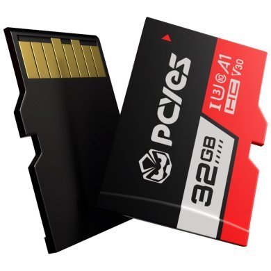 PY32GBSDHC Pcyes cartão de memória Micro SD 32GB C10 U3 V30
