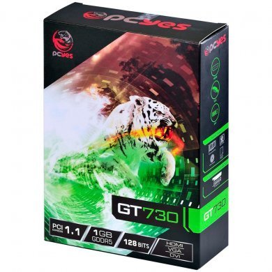 PY730GT12801G5 PCYes Placa de Vídeo GT730 1GB GDDR5 128 bits
