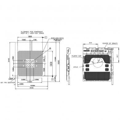 Kit 3x socket conector AM4 1331P 10U