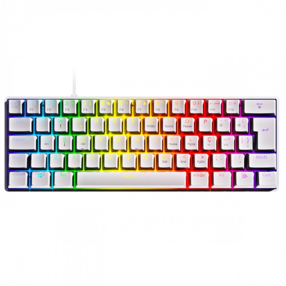 ぴろページ PZWOHBLRGB PCYES TECLADO MECÂNICO ZOT 60% SWITCH AZUL LED RGB