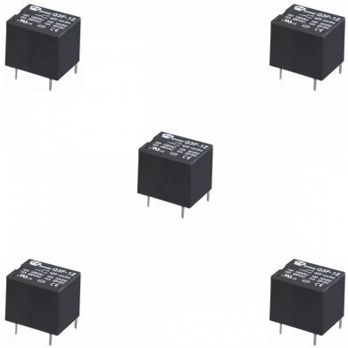 Q3F-1Z-DC12V Rele Q3F-1Z 12V 10A contato NO 5 pinos (Kit 5 und)