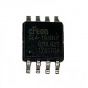 Foto de Q64-104HIP Serial Flash Memory 64 Megabit SPI SOP-64 2.7 a 3.6 Volts, cFeon Q64-104HIP é compatível