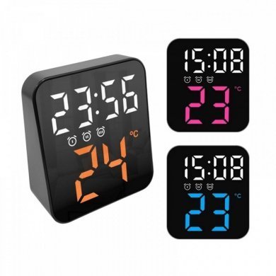 Q-2951 Relógio LED digital mesa/parede com despertado