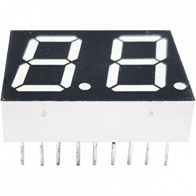 QDSP-526G Display 7 segmentos 0,56 duplo amarelo (Kit 5x)