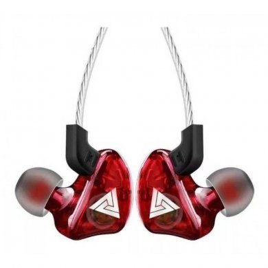 QKZ Fone de Ouvido CK5 Sports Heavy Bass Vermelho
