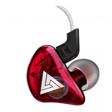 QKZ Fone de Ouvido CK5 Sports Heavy Bass Vermelho