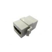 Seccon Keystone/Emenda HDMI 180º para instalação em Espelho ou Painel Descarregado Cor: Branco