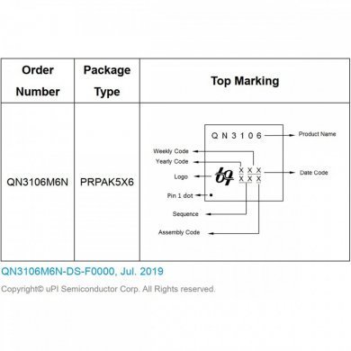 QN3106 Transistor Mosfet QN3106M6N (Kit com 10 und)