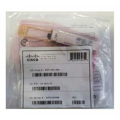 Cisco Transceiver QSFP+ 40GBase-SR4 MMF 850nm MPO12