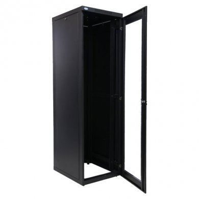 Raker rack piso 28U 575mm 19 polegadas preto