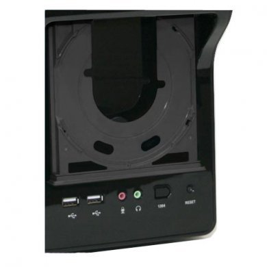 R3_CORONA_BLACK Gabinete ATX GMC R-3 Corona, com USB e Áudio Frontais, Design Di