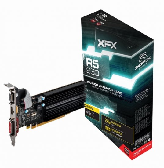 R5230AZLH2 VGA XFX AMD Radeon R5 230 1GB DDR3