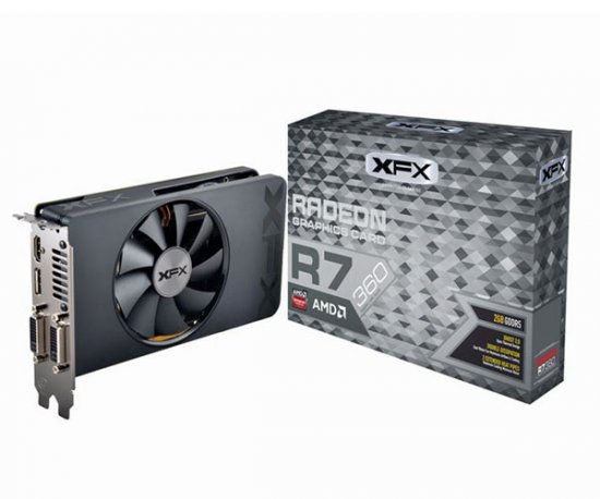 R7-360P-2SF5 VGA XFX AMD Radeon R7 360 2GB DDR5