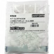 100x crimp conector LC-QR simplex e LC-QR Duplex Diâmetro do cabo 1,8-2,2 mm (Uniboot)