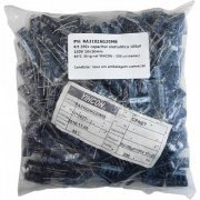 Kit 200x capacitor eletrolitico 100uF 100V 10x10mm 85ºC (Original YIHCON - 200 unidades)