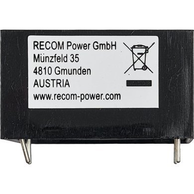 RAC02-05SGA RECOM POWER fonte encapsulada AC/DC 5V 400mA 2W