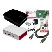 RASPBERRY PI 3 Plus Modelo B Kit 32GB com Fonte, Case, Dissipador, Cabo HDMI e Cartão microSD 32GB