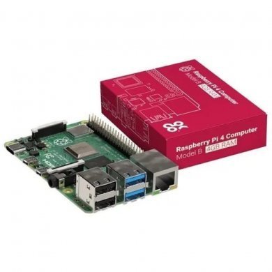 RASPBERRYPI4-KIT Raspberry Pi4 memória 4GB e 64GB Micro-SD
