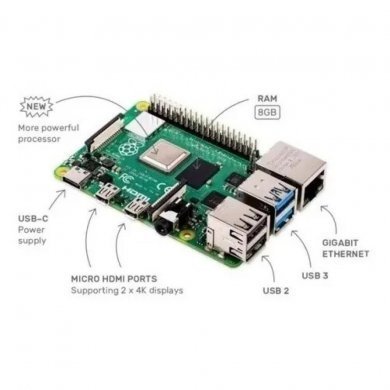 RASPBERRYPI4-KITII Raspberry Pi4 memória 8GB e 64GB Micro-SD
