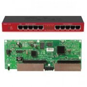 Mikrotik Routerboard 600MHz 74K MIPS 64MB DDR SDRAM, Licença Nivel 4, 5 Portas Mbit Gigabit Ethernet 10/100/10