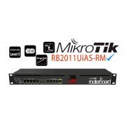 Mikrotik Routerboard RB2011 5x LAN 600Mhz RouterOS L5 128MB, Fiber Port, 5x Ethernet, 5x Gigabit Ethernet, USB LCD PoE out on port 10, CPU 60