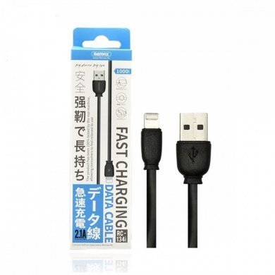 RC-134L Remax fast charging Data Lightning cabo preto